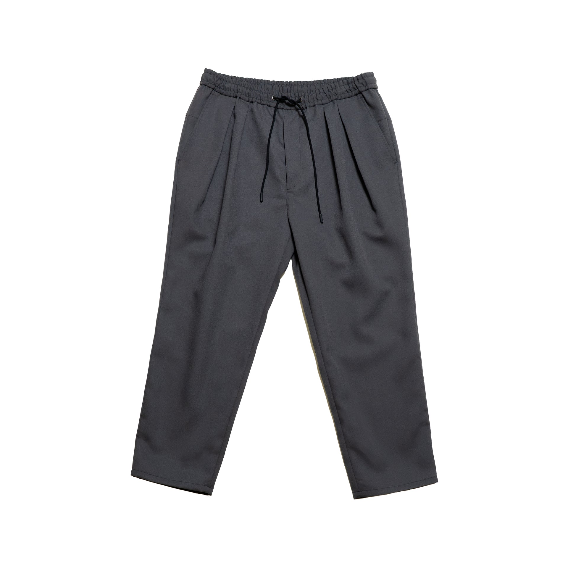 GABARDINE TAPERED EASY TROUSERS